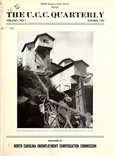 Cover of the first issue The U.C.C. Quarterly, 1942. Image from the North Carolina Digital Collections.