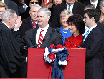 Michael Easley's inauguration