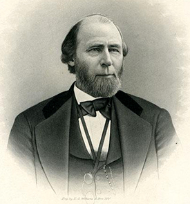 Engraving of governor William W. Holden. Image from the North Carolina Museum of History.