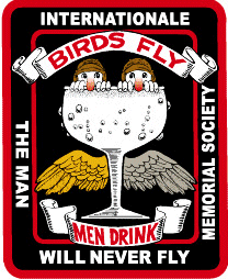 Artwork for a patch made and sold by The Man Will Never Fly Society, circa 2008. Image from The Man Will Never Fly Society.