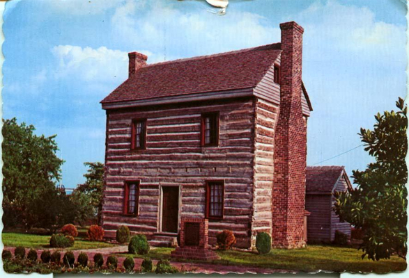 Postcard image of the Francis McNairy home in Guilford County, NC. Made by Aerial Photography Services, Inc., published by Dexter Press, Inc. Postcard from the collections of the North Carolina Museum of History.  