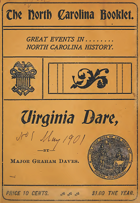 Cover of the first issue of The North Carolina Booklet, 1901.