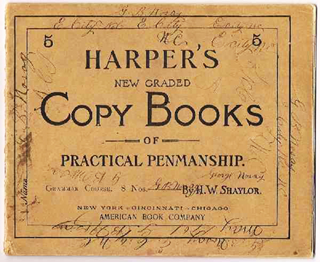 Harper's New Graded Copy Books of Practical Penmanship, 1901. Image from the North Carolina Museum of History.