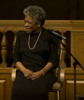 Maya Angelou speaking at Wake Forest University in Winston Salem, N.C., April 18, 2008. Image from Flickr user kyle tsui.