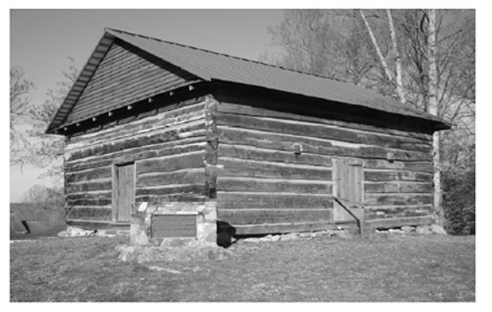Sandy Creek Primitive Baptist Church, 1802, Randolph County. Image courtesy of Randolph County Historic Landmark Preservation Commision.