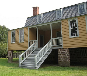 A view of "Shed Room #2," a travelers' room in the King-Bazemore house in Windsor, North Carolina.