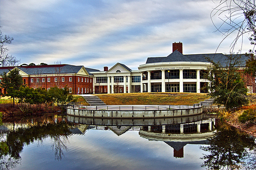 Herbert and Sylvia Fisher Student Center at the University of North Carolina Wilmington. Image courtesy of Aaron Alexander. 