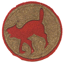 A shoulder patch insignia of the 81st National Army Division., a.k.a., the Wildcat Division, 1918. Image from the North Carolina Museum of History.