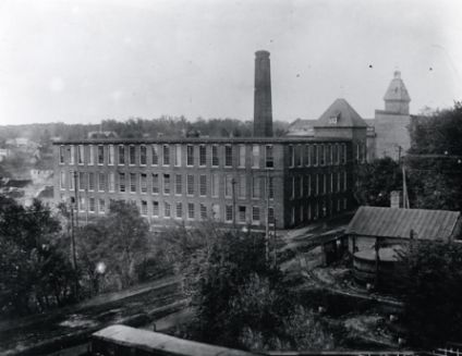 First to have electric lighting in the state, Arista Cotton Mill.  Image courtesy of Digital Forsyth. 