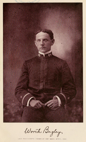 Photograph of Worth Bagley from "The first fallen hero, a biographical sketch of Worth Bagley, ensign, U.S.N."