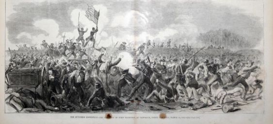  "The Burnside Expedition- The Storming of Fort Thompson at New Bern, North Carolina, March 14, 1862."