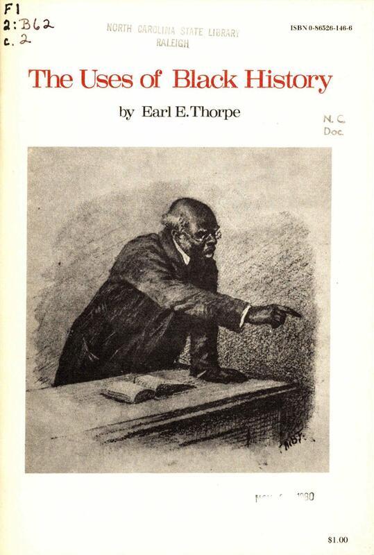 Transcript of a speech by Earl E. Thorpe bout Black History