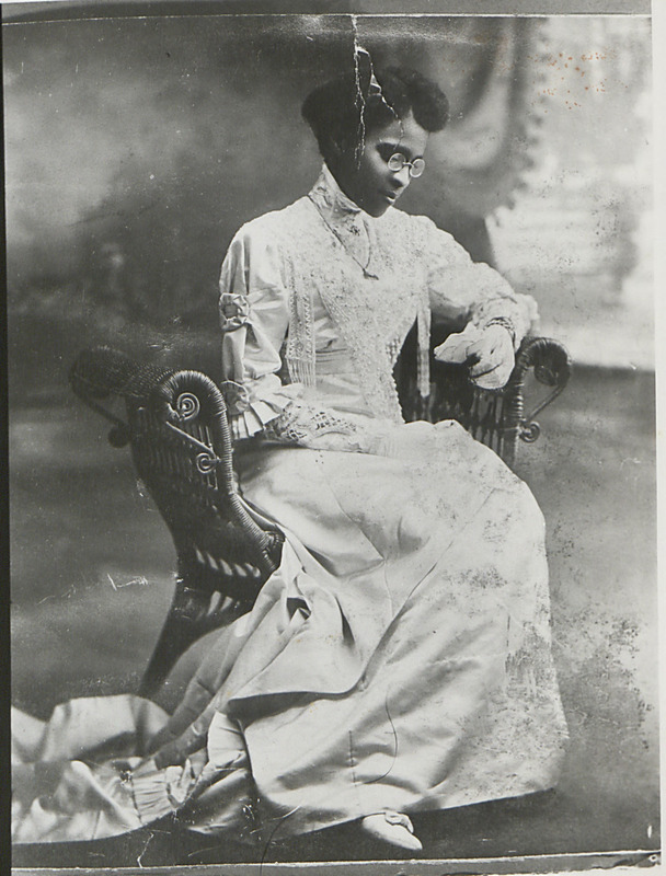 Wedding portrait of Dr. Charlotte Hawkins Brown.