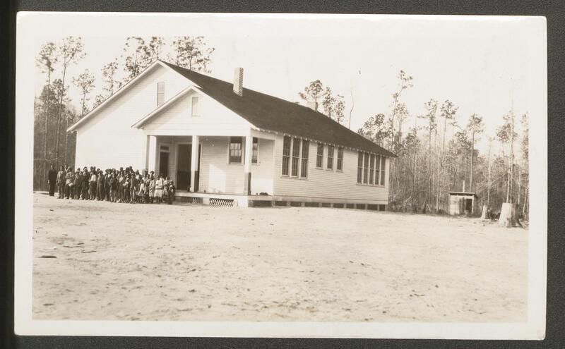 Photograph, of an unknown Rosenwald Fund schoolhouse.