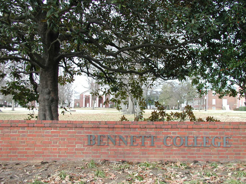 The front entrance to the Bennett College campus