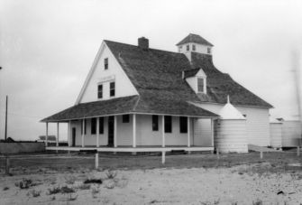 "View, Caffey's Inlet Lifesaving Station, Dare County, North Carolina, 1897." Image courtesy of NCSU libraries.