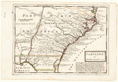 Carolina in 1729