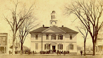 Chowan County Courthouse in Edenton, April 2, 1890. Courtesy of the North Carolina Collection, UNC Libraries. 