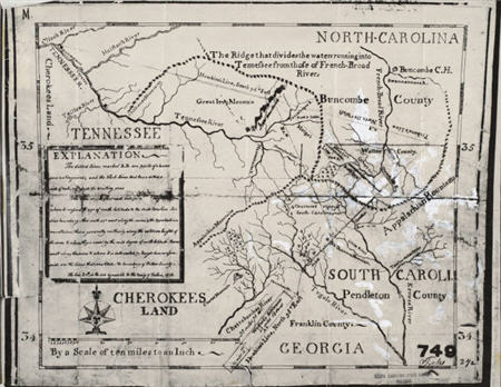 Cherokee map 1804