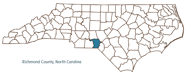 Richmond County Nc Map Richmond County | NCpedia