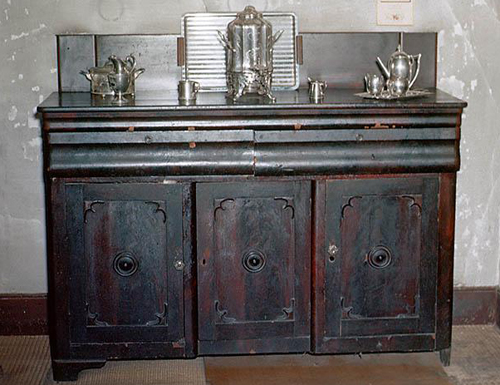 Sideboard made by Tom Day in the house of Romulus Saunders in Milton, NC. 