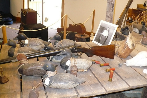 "Handmade duck decoys", Core Sound Waterfowl Museum & Heritage Center, Harkers Island.  Image courtesy of Flickr user denseatoms. 