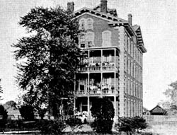 Estey Hall, Shaw University, Raleigh, NC, c.1873. From the General Negative Collection, North Carolina State Archives, call #: N.68.10.44.