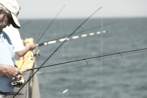 Fishing on the Outer Banks. Image courtesy of Josh Self. 