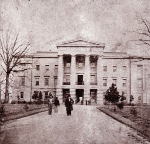 Govenor David S. Reid, ca.1861, in front of State Capitol, was instrumental in the free suffrage movement. Image courtesy of the North Carolina State Archives; N-55-10-16. 