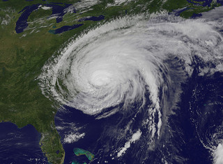 "Hurricane Irene Makes Landfall in North Carolina." Image courtesy of NASA Goddard Photo and Video. 
