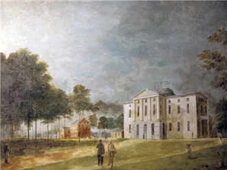 Watercolor of first state house