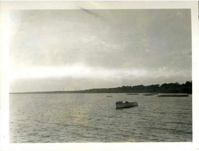 Boats on Lake Phelps, 1936, by William Daniels. Item H.1952.96.68 from the collection of the North Carolina Museum of History. Used courtesy of the North Carolina Department of Natural and Cultural Resources.