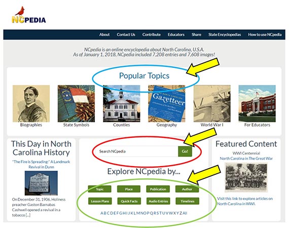 How To Search NCpedia | NCpedia