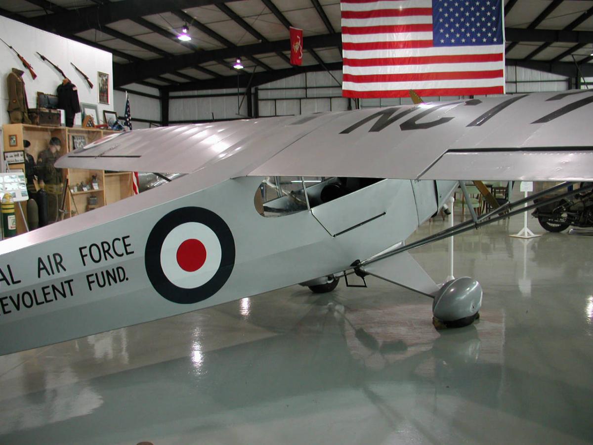 Photograph of an airplane flown by Orville Wright. From the North Carolina Aviation Museum and Hall of Fame, Asheboro, N.C., April 20, 2005. Image from the NC ECHO Collection at NC Digital Collections.