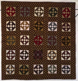 Washington Sidewalk quilt made by Mary Herring, ca. 1879, Sampson County, N.C. From the collections of the North Carolina Museum of History, used courtesy of the North Carolina Department of Cultural Resources. 