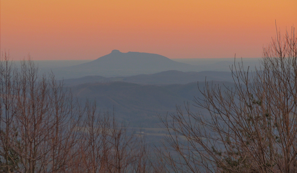 Pilot Mountain from the Blue Ridge Parkway