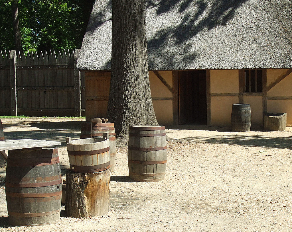 Jamestown settlement reconstruction