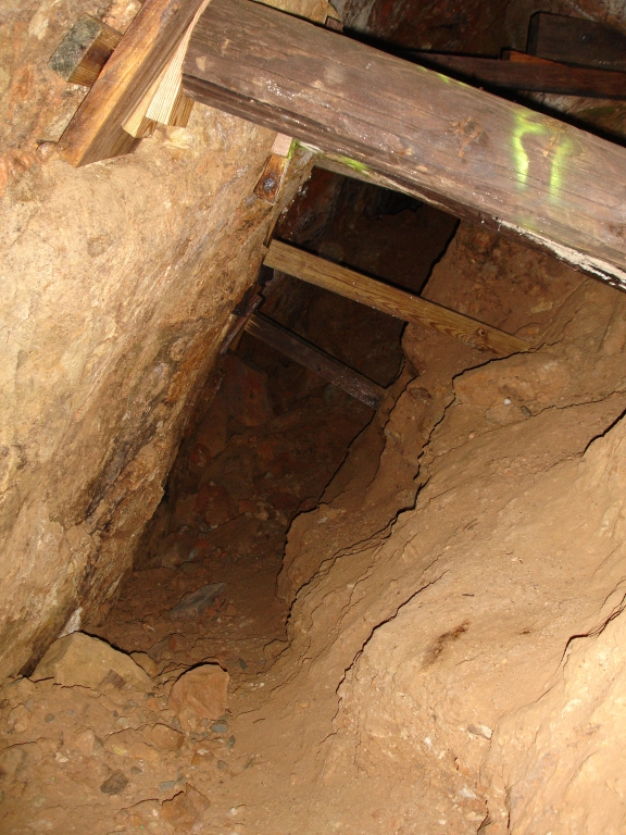 Mine shaft at Reed Gold Mine