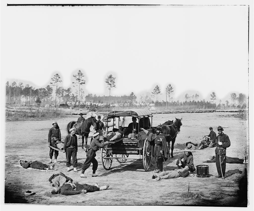 Civil War ambulance crew