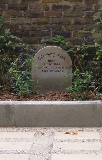 George Fox's grave marker