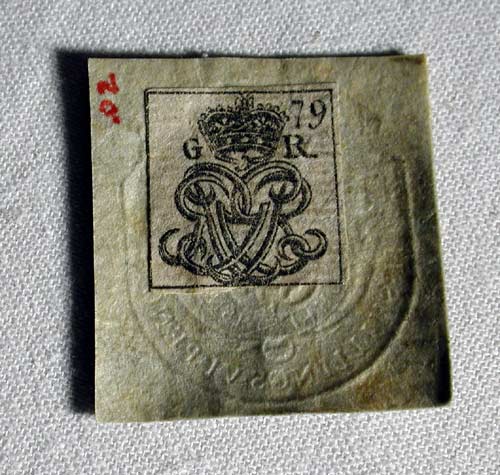 Tax stamp, 1765