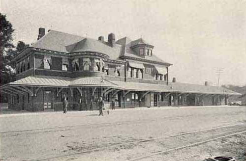 Railway station, Charlotte, 1898