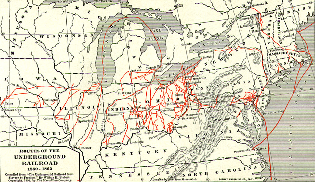 Underground Railroad routes