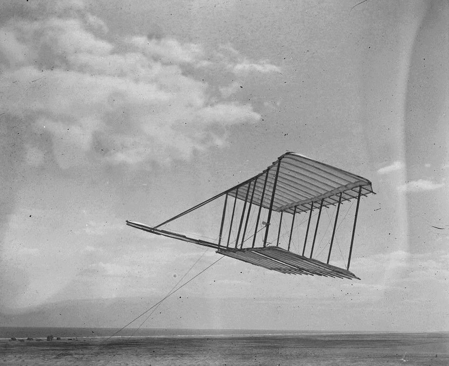 The Wright brothers’ first glider