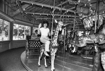 The carousel at Pullen Park in Raleigh, 1983. Courtesy of North Carolina Office of Archives and History, Raleigh.