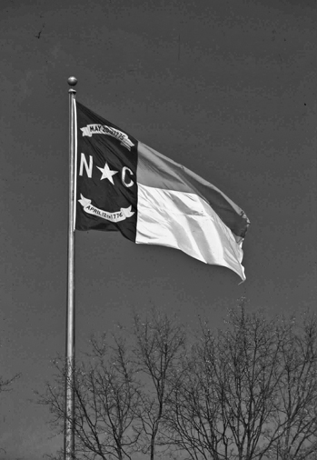 The state flag of North Carolina. Photograph courtesy of North Carolina Division of Tourism, Film, and Sports Development.