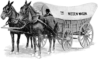 A Nissen wagon as shown in an advertisement that appeared in the Southern Tobacco Journal, 17 June 1919. Courtesy of North Carolina Office of Archives and History, Raleigh.