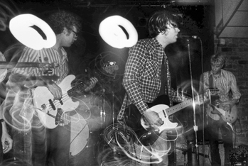 Ryan Adams (right) performs with the band Whiskeytown at the Brewery in Raleigh, 1996. Photograph by Marc Kawanishi. Raleigh News and Observer.