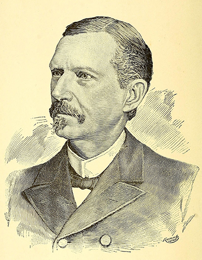 An engraving of Christopher Thomas Bailey published in 1895. Image from the Internet Archive.