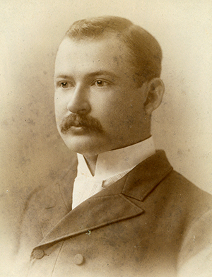 An 1891 photograph of John Spencer Bassett. Image from the Duke University Archives.